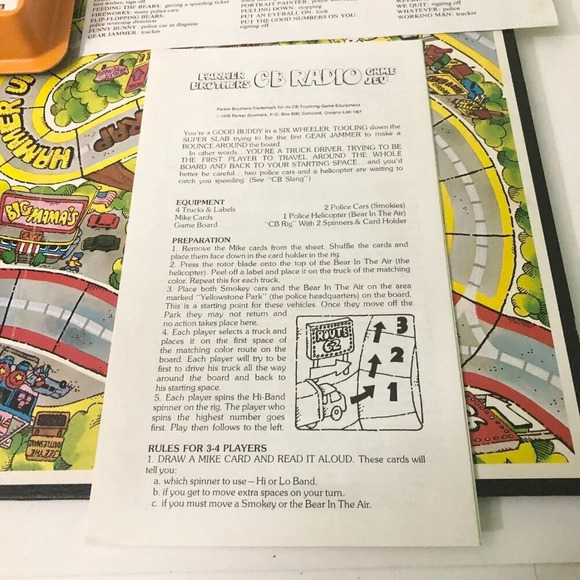 Vintage 1976 CB  Radio Family Board Game Complete - Picture 12 of 16